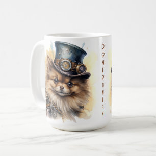 Pomeranian Steampunk Dog Coffee Mug