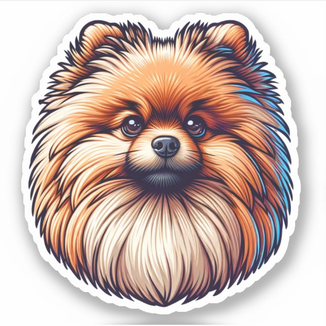 Pomeranian Sticker (Front)