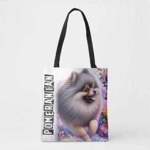Pomeranian tote bag