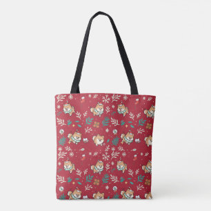 Pomeranian Tote Bag Christmas Cute Kawaii Holiday