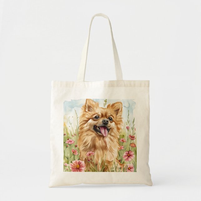 Pomeranian Tote Bag – Dog Lover Gift (Front)