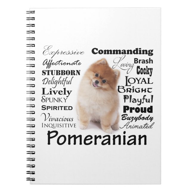 Pomeranian Traits Notebook (Front)
