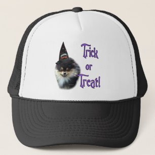 Pomeranian Trick Trucker Hat