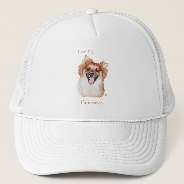 Pomeranian Trucker Hat (Front)