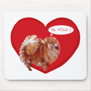 Pomeranian Valentine Mouse Pad