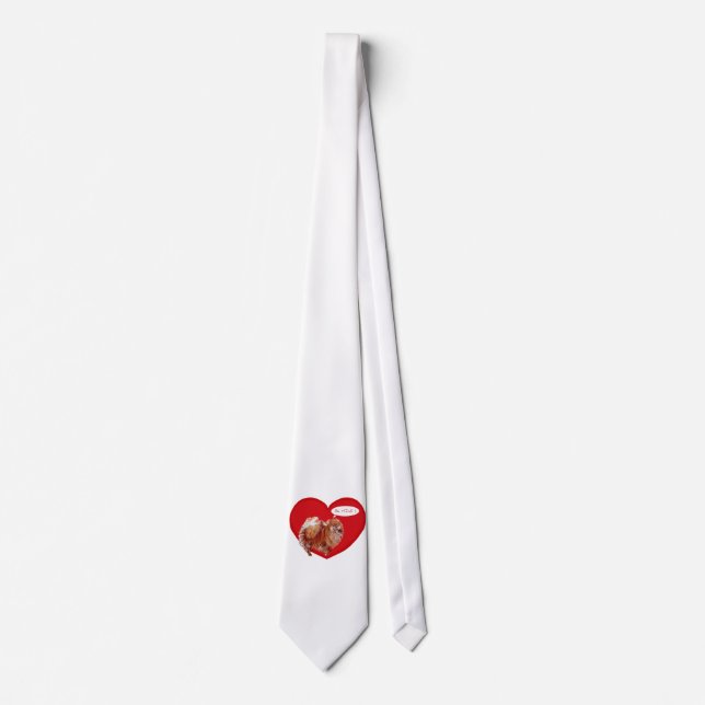 Pomeranian Valentine Tie (Front)