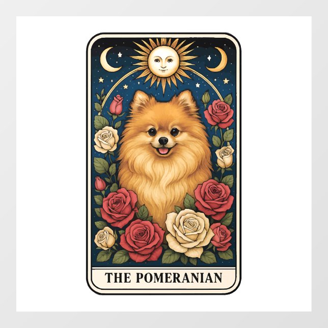 Pomeranian Window Cling (Sheet)