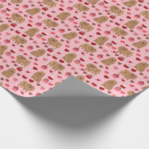 Pomeranian Wrapping paper valentines day