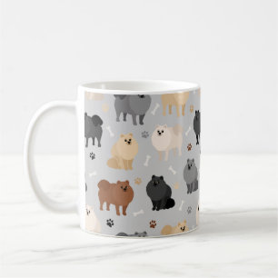 Poméranie Paw-Empreintes et Mug de Café Bones de