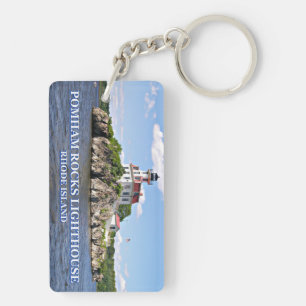 Pomham Rocks Lighthouse, Rhode Island Keychain