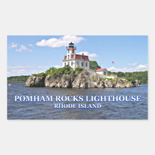 Pomham Rocks Lighthouse, Rhode Island Sticker