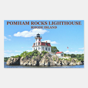 Pomham Rocks Lighthouse, Rhode Island Stickers
