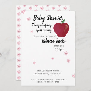 Pomme de mon oeil Baby shower Invitation