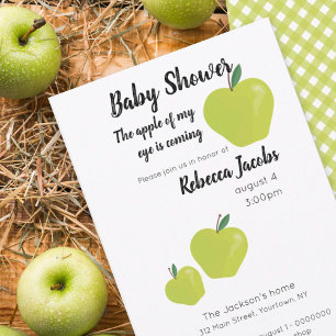 Pomme de mon oeil Baby shower Invitation