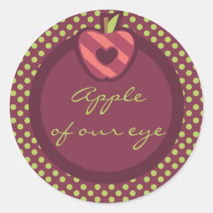 Pomme de nos yeux Stickers fête d'anniversaire