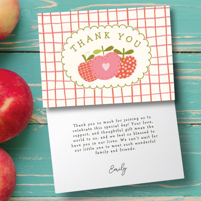 Pomme de notre Merci de Baby shower oeil (Créateur téléchargé)