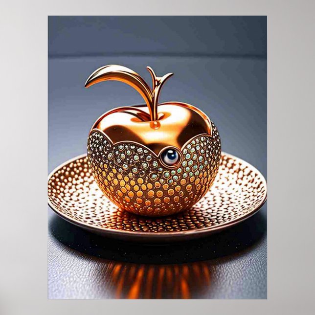 Pomme d'Or Élégante Décoration Cadeau Pour Maison (Devant)