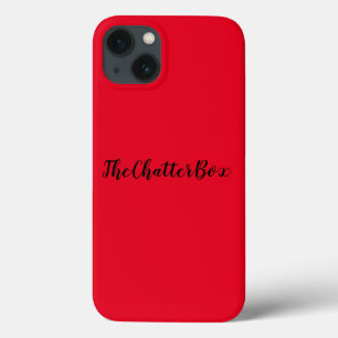 pomme iphone 13 coque CHATTERBOX art et design
