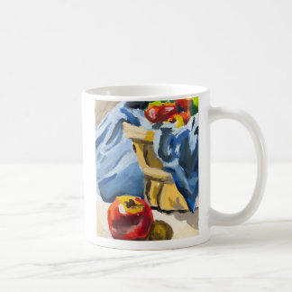 Pomme peignant une tasse