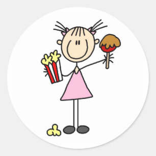 Pomme Popcorn Et Caramel Au Sticker Fair