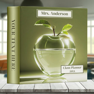 Pomme verte Retour à l'école Classeur enseignant