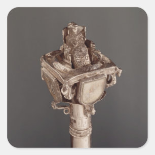 Pommel of the consistorial baton depicting square sticker