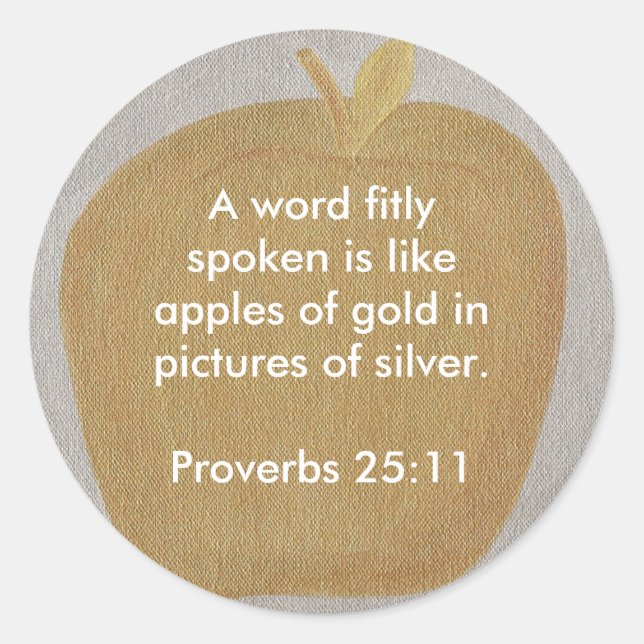 Pommes d'or en images d'argent, autocollants (Devant)