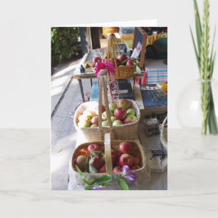 "POMMES GRATUITES EN VENTE" Carte de félicitations