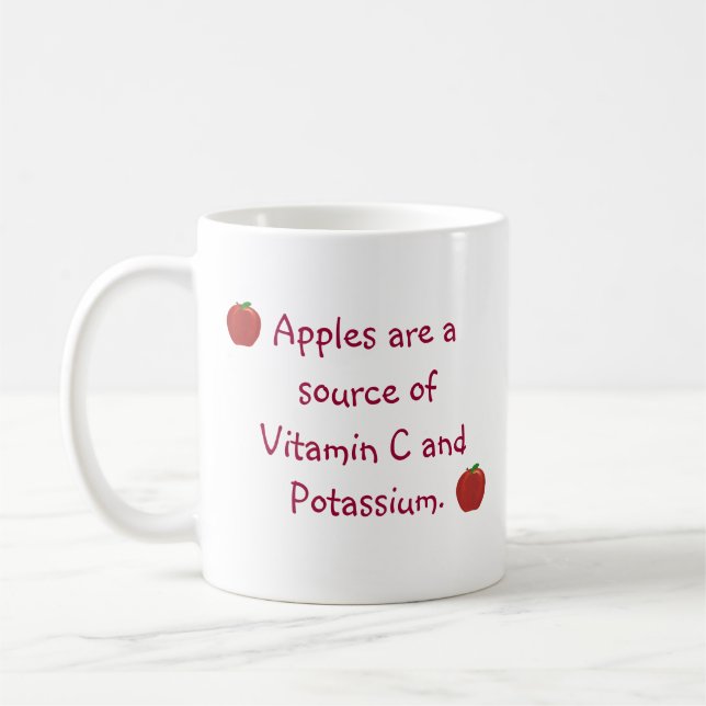Pommes Source de Vitamine C, Potassium Mugs (Gauche)