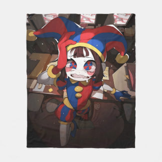 Pomni (The Amazing Digital Circus) - Anxious Offic Fleece Blanket