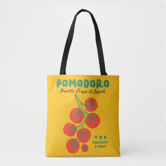 Pomodoro Tomato Yellow Italian Market Tote (Front)