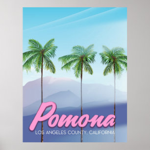 Pomona, California USA travel poster