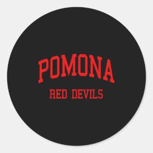 Pomona high school hs pomona ca retro  classic round sticker