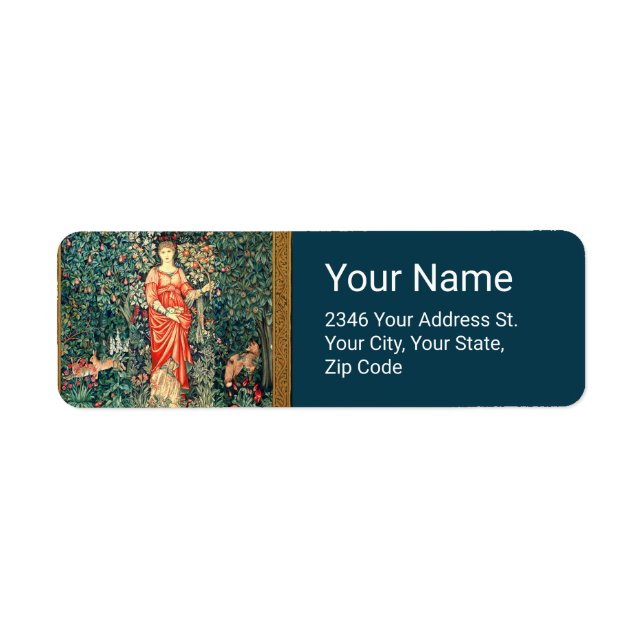 POMONA HOLDING FRUITS IN GREENERY, FOREST ANIMALS  (Front)