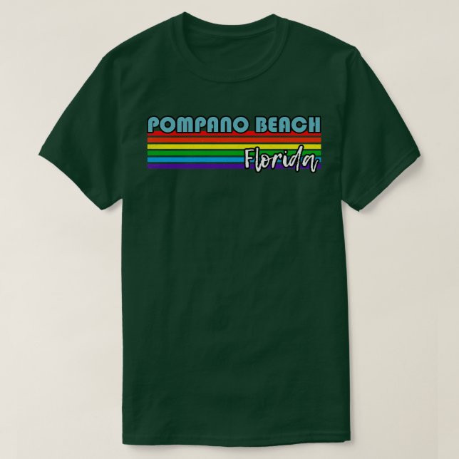 Pompano Beach Florida Pride  Pompano Beach LGBT Gi T-Shirt (Design Front)