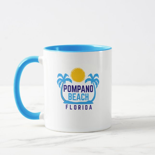 Pompano Beach Floride Café Mug (Gauche)