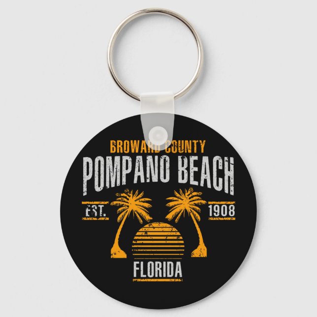 Pompano Beach Keychain (Front)