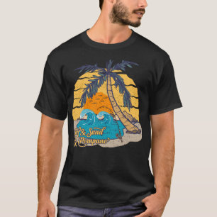 Pompano Fishing Beach Retro Surf T-Shirt