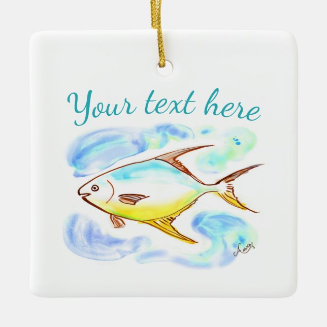 Pompano Ornament (Front)