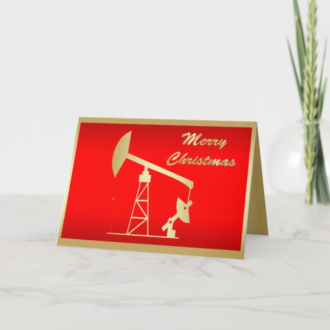 Pompe à huile Jack Joyeux Noël Carte de voeux (Devant)