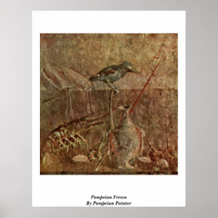 Pompeian Fresco By Pompeian Painter Poster