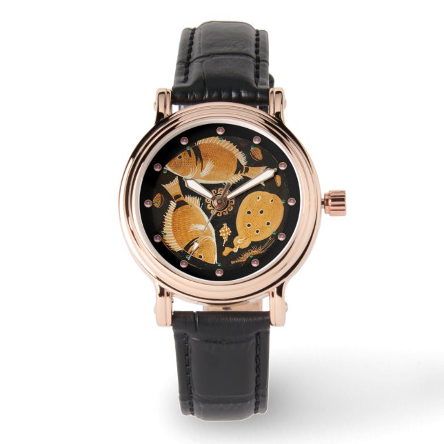 POMPEII COLLECTION / FISHES,OCEAN - SEA LIFE SCENE WATCH (Front)