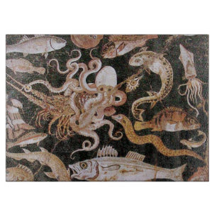 POMPEII COLLECTION / OCEAN - SEA LIFE SCENE CUTTING BOARD