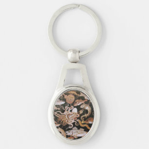 POMPEII COLLECTION / OCEAN - SEA LIFE SCENE KEYCHAIN