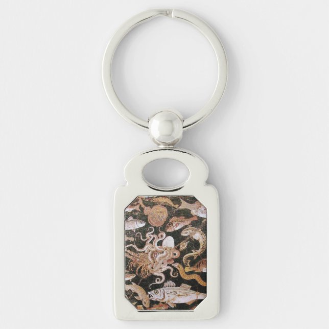POMPEII COLLECTION / OCEAN - SEA LIFE SCENE KEYCHAIN (Front)