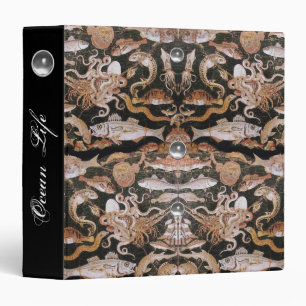 POMPEII COLLECTION /OCEAN -SEA LIFE SCENE Nautical Binder