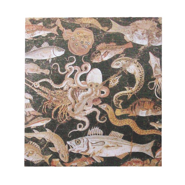 POMPEII COLLECTION / OCEAN - SEA LIFE SCENE NOTEPAD (Front)
