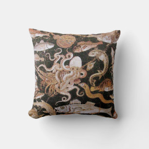 POMPEII COLLECTION / OCEAN - SEA LIFE SCENE THROW PILLOW