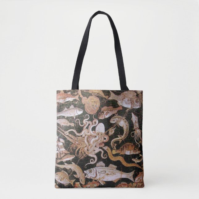 POMPEII COLLECTION / OCEAN - SEA LIFE SCENE TOTE BAG (Front)