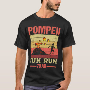 Pompeii Fun Run Marathon Geography Volcanologist V T-Shirt